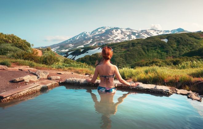 Купание в термальных источниках