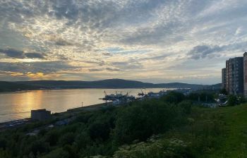 Мурманск. Ночное солнце