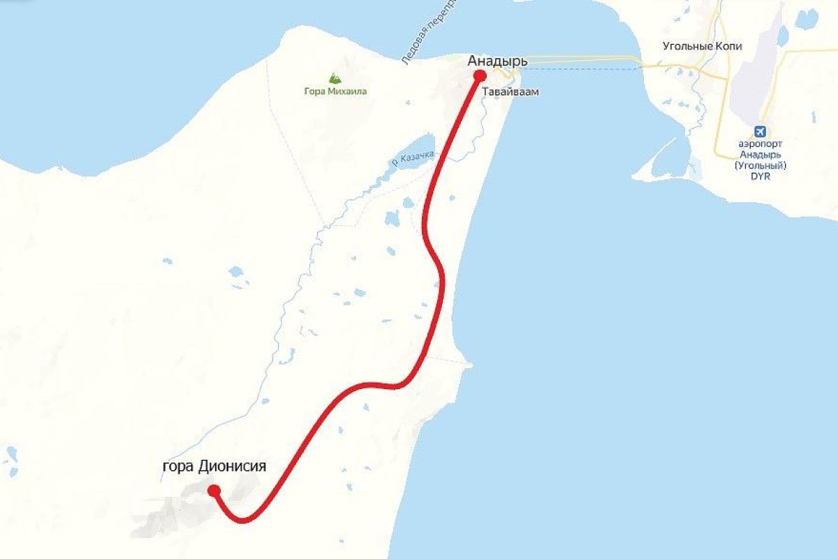 Прогулка по древнему вулкану (г. Анадырь, гора Дионисия), дневной тур