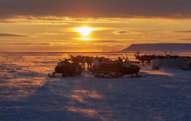 Путешествие на снегоходе