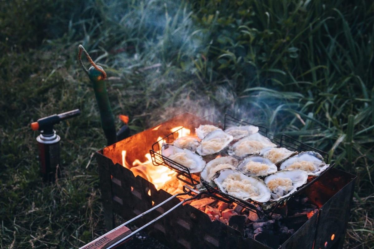 Озеро Буссе. Ловля устриц