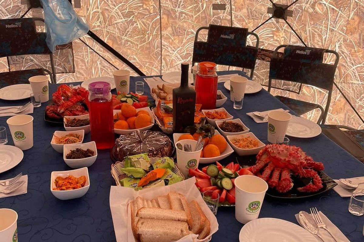 Подлёдный лов краба (крабалка)