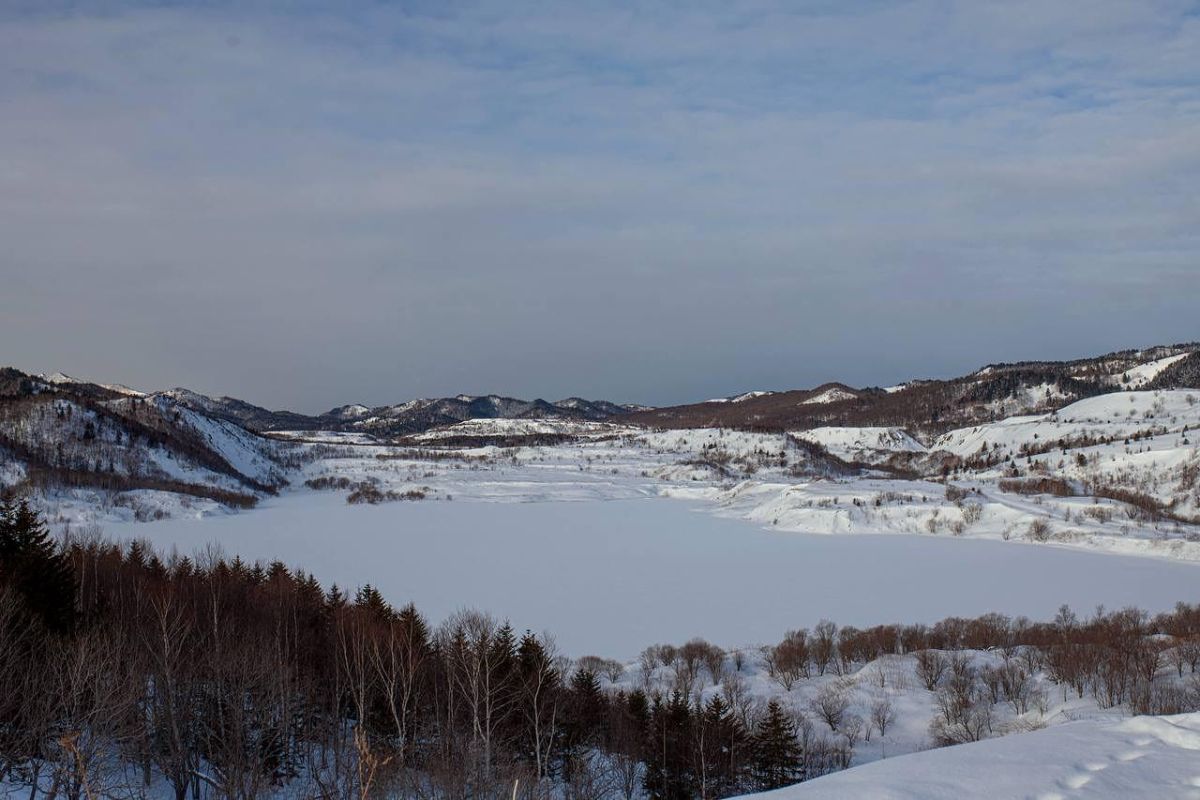 Мыс Евстафия. Снегоходы